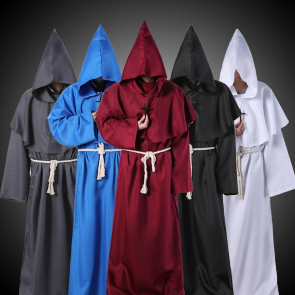 Halloween Costumes Christian Pastor Priest Robe Monk 2019 Halloween Costume Cosplay Cape